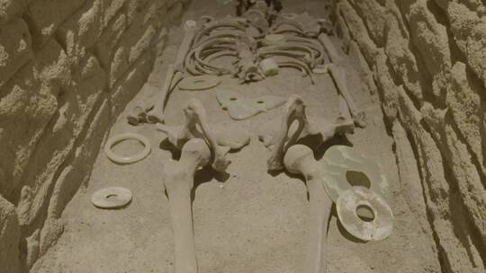 古人类墓葬LOG视频素材