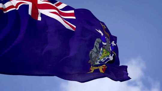 南乔治亚岛和南桑威奇群岛快速挥舞旗帜