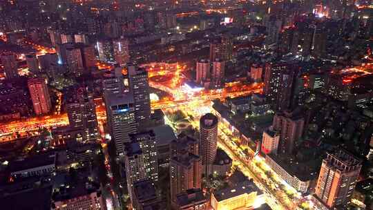 西安城市建筑夜景