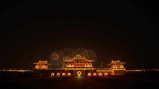 洛阳定鼎门元宵节音乐焰火晚会