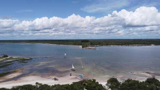 巴西Jericoacoara。巴西东北部度假旅行的热带风景。