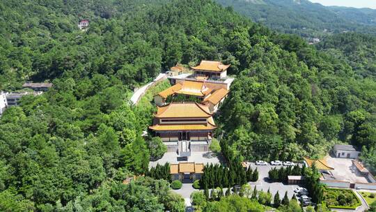 南岳衡山万寿大鼎福寿寺航拍