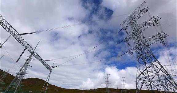 4K西藏电力建设之高空走线延时