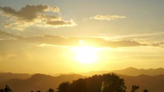 夕阳 日落 黄昏 延时