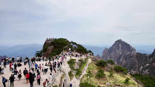 安徽黄山风景区游客