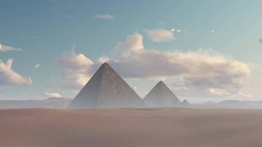 世界文明金字塔日出视频素材模板下载
