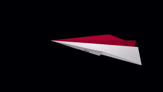 马耳他纸飞机旗帜V2视频素材模板下载