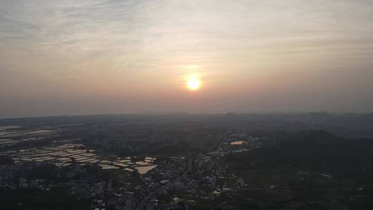 山野黄昏日落