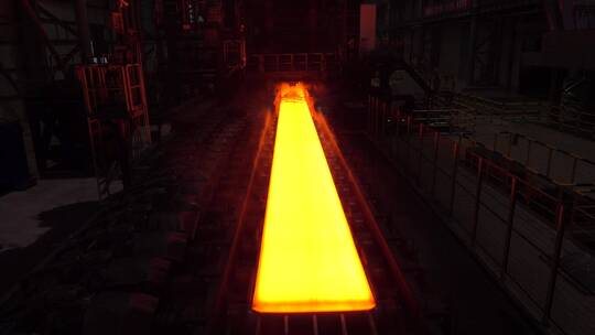 钢铁企业钢厂炼钢轧钢工业生产
