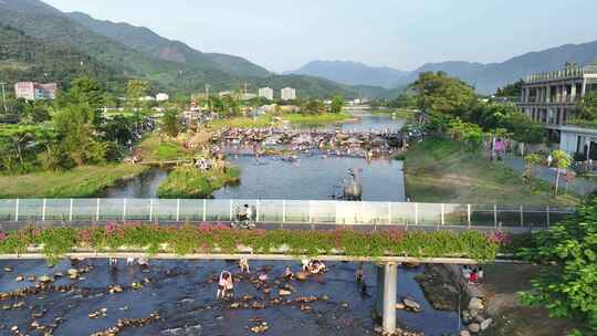 中国广东广州市从化区鸭洞河生态小镇露营地