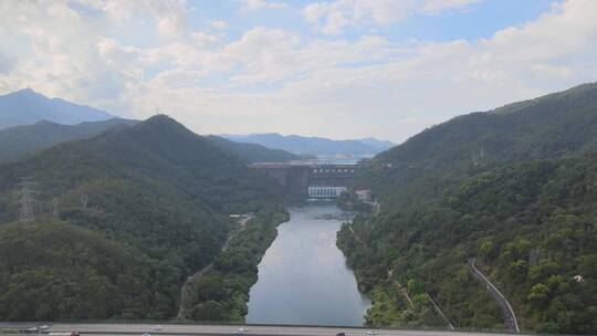 新丰江水库 河源 水库 青山绿水 生态视频素材模板下载