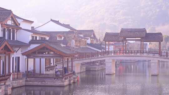 杭州湘湖水街湘湖越界建筑风景