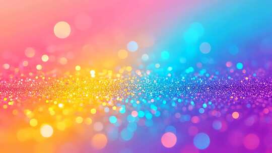 梦幻彩色光斑粒子背景素材