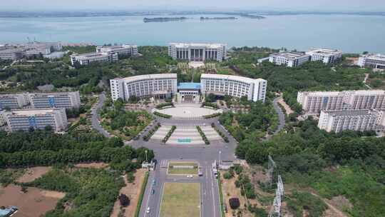 航拍河南平顶山城市宣传片地标建筑