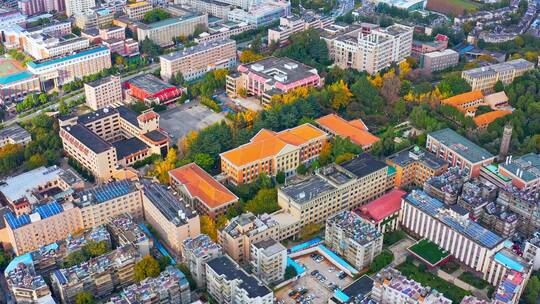 城市全景航拍视频素材模板下载