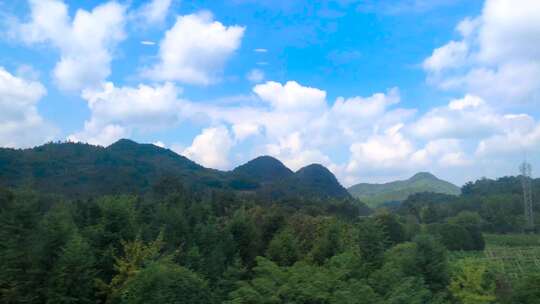 车窗外风景 山脉 7714