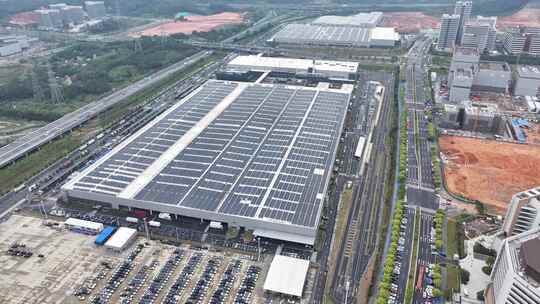 新能源汽车工厂航拍
