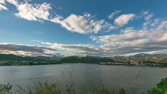 北京雁栖湖风景区 晚霞