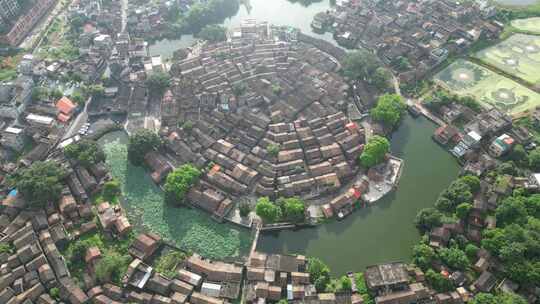 广东肇庆市黎槎村八卦村