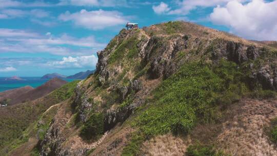 高山岩石航拍