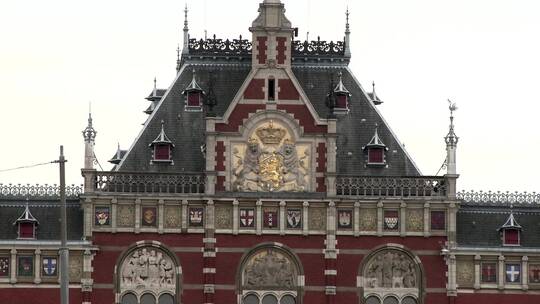 阿姆斯特丹的中央火车站
