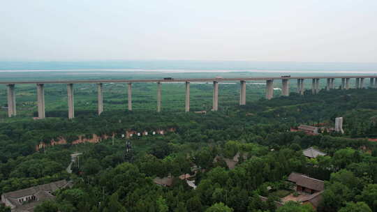 大桥道路公路交通桥梁中国基建高速交通枢纽视频素材模板下载