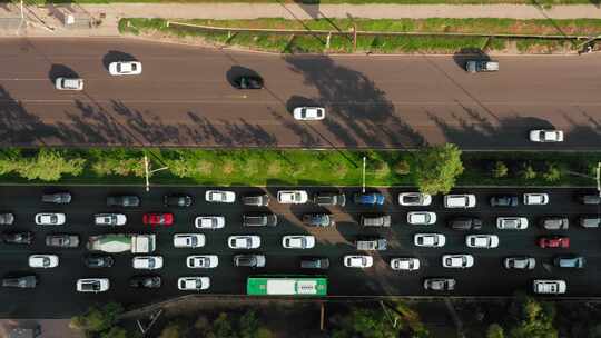 无人机，道路，城市，高速公路