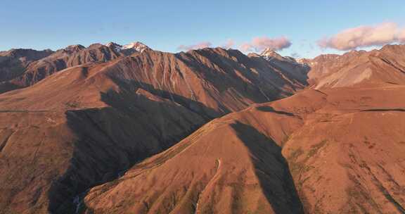 航拍新西兰库克山山脉美景