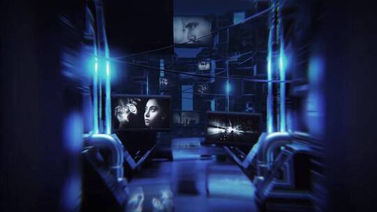 创意未来感科幻街道开场AE模板