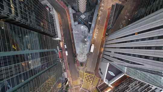 香港铜锣湾写字楼航拍