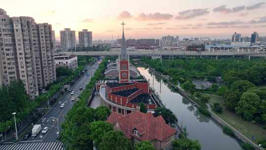 上海浦东金桥碧云社区张家楼天主教堂