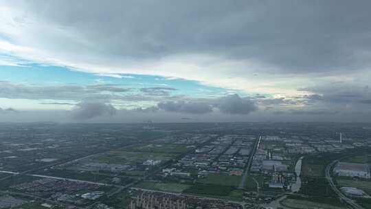 上海金山区航拍空镜