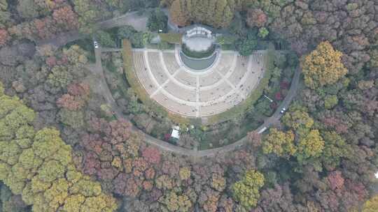 江苏南京钟山中山陵美龄宫航拍