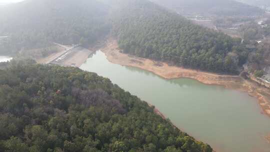 武汉洪山区石门峰纪念公园航拍