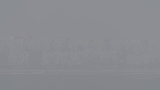 雾凇日出冬季风景LOG