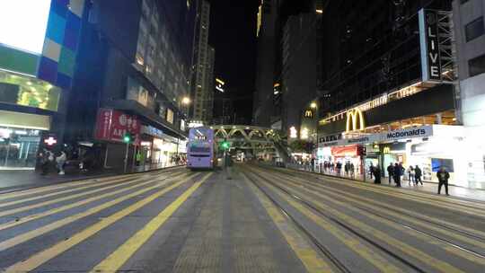 香港街景夜景