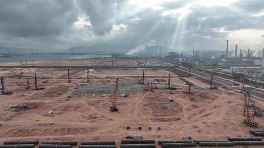 工地建设全景俯瞰