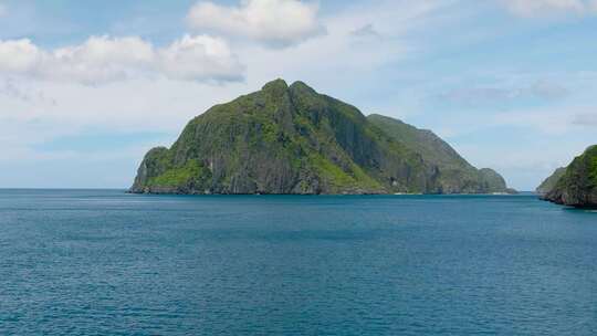 厄尔尼多巴拉望的蓝海和岛屿