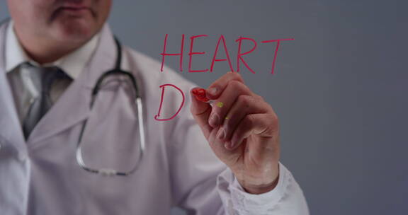 医生写心脏病术语