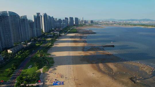 厦门航拍同安环东海域景观