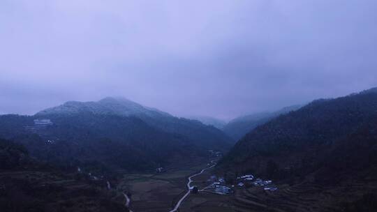 雪山远山小众景点宏伟航拍