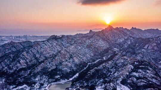 大珠山雪景延时