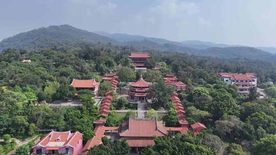 合集福建泉州少林寺藏经阁航拍