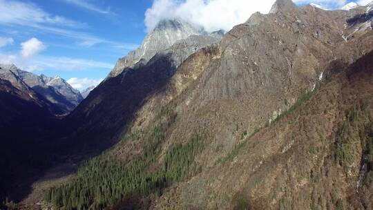 四姑娘山景区美景航拍