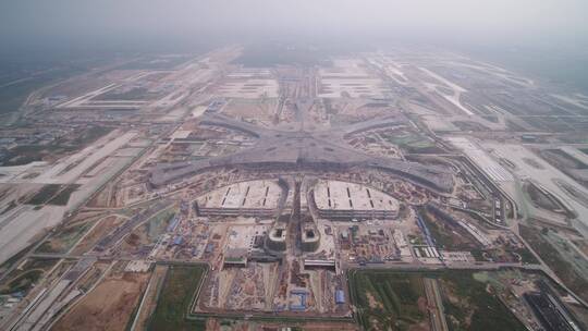 大兴新机场北京航天飞机建设大国视频素材模板下载