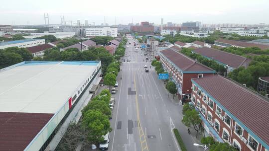 上海浦江镇沈杜公路4K航拍