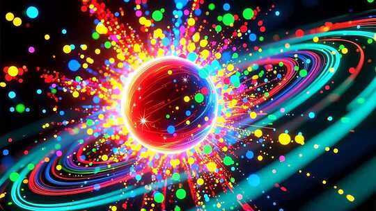 多彩绽放光感粒子合集4K-1