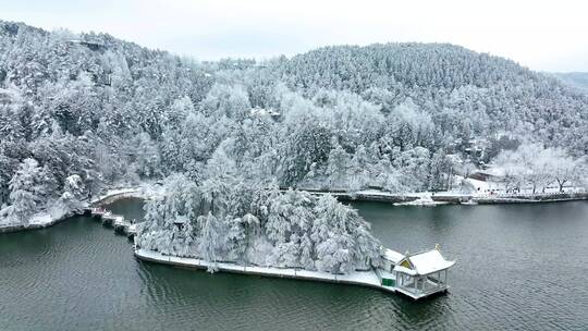 江西九江庐山风景区冬季雪景风光