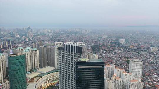 印尼雅加达城市航拍视频素材模板下载