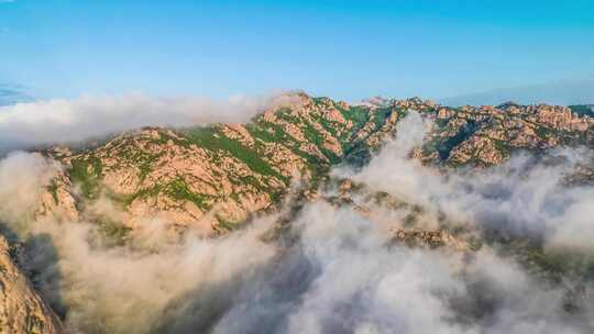 青岛崂山云海航拍延时